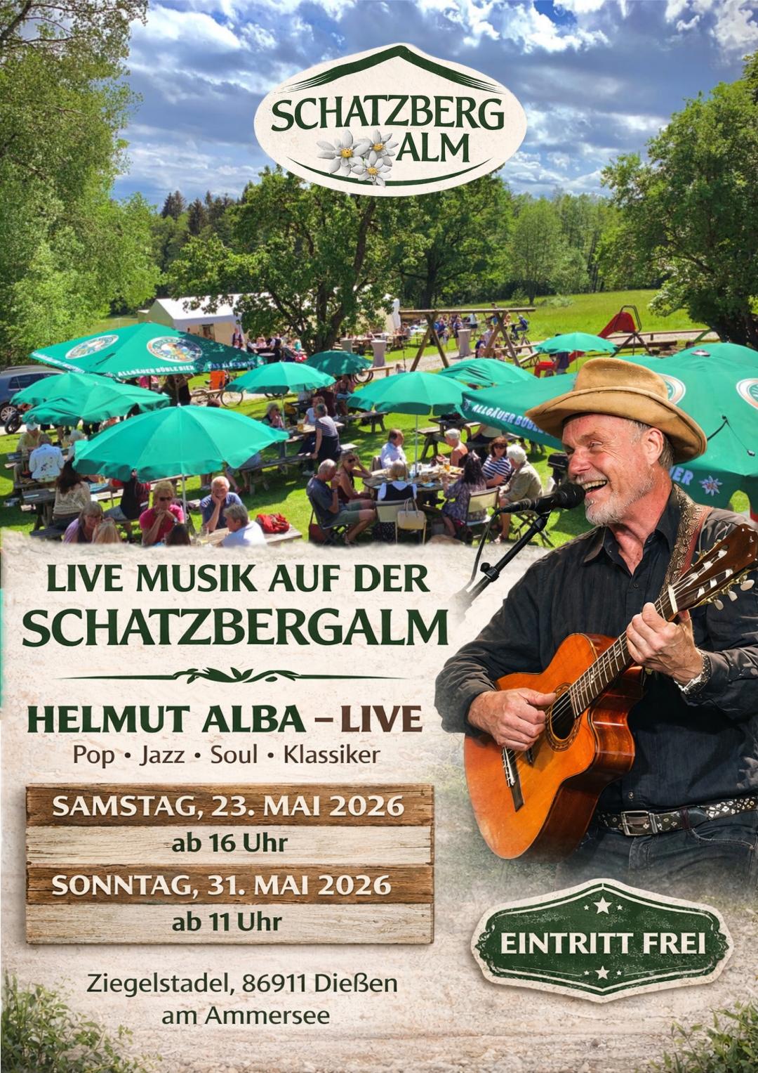 Live-Konzert zum Frühschoppen am Ammersee